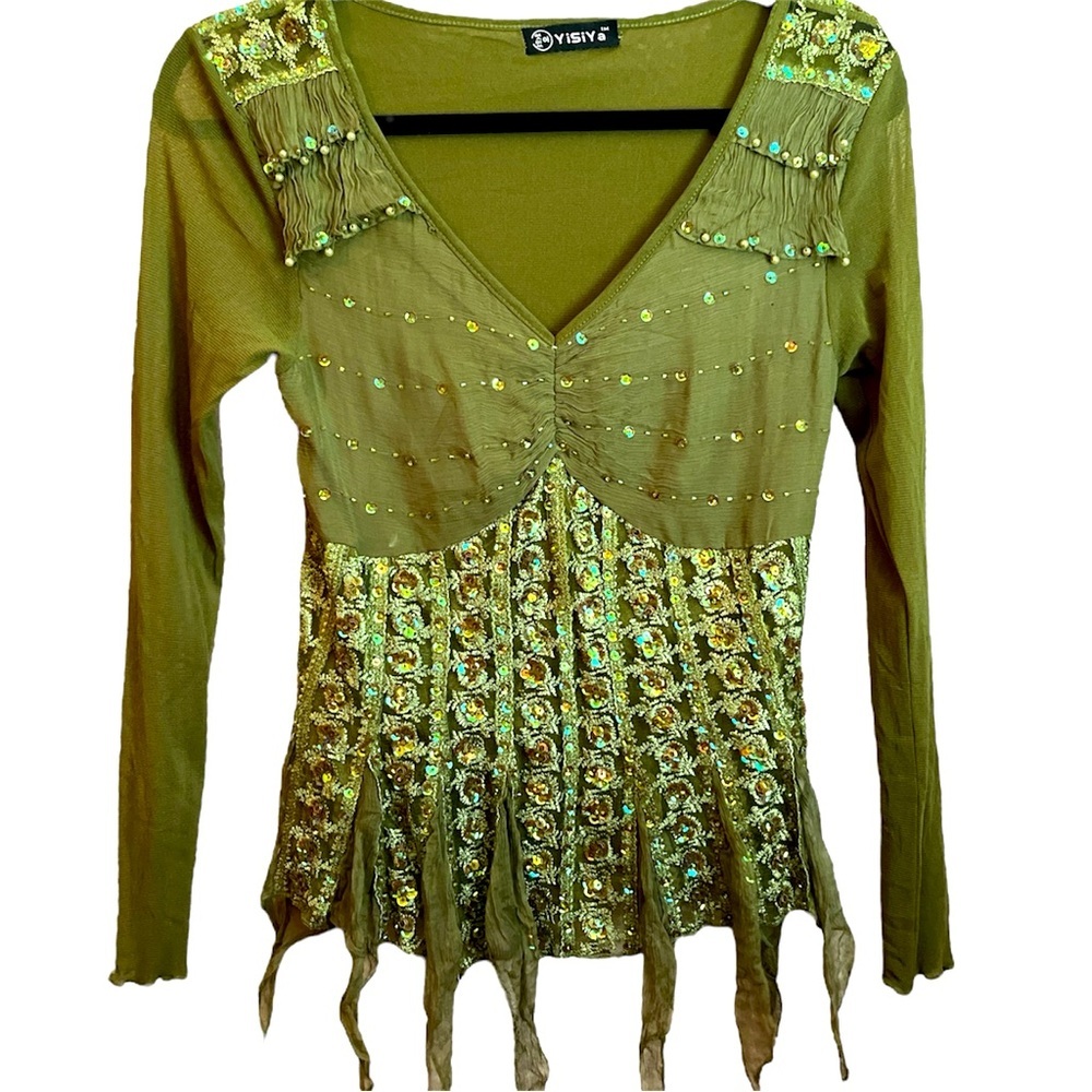 Yisiya Embellished Women's Blouse